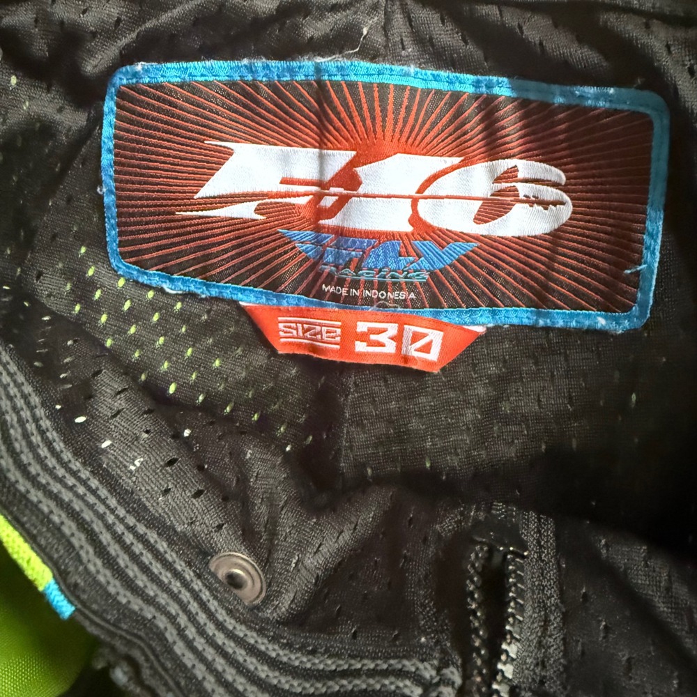 Fly Racing F-16 Motocross Pants Mens 30 Green Black MX Dirt Bike Gear BMX - Picture 4 of 12